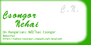 csongor nehai business card